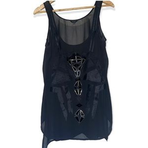 Guess black tank top